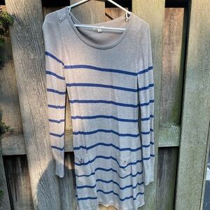 💙🤍Ruby Moon Striped Sweater Dress